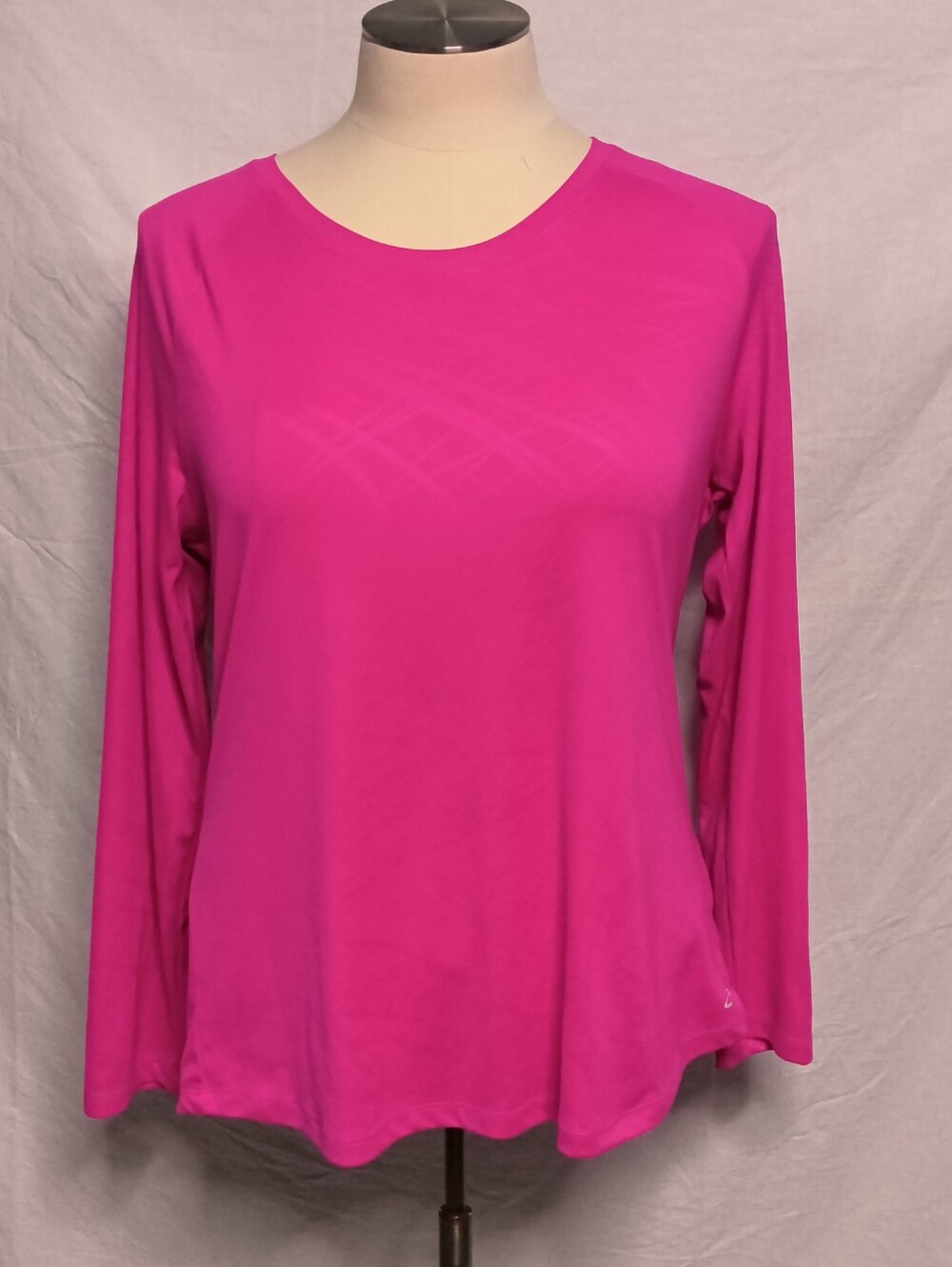 Champion Long Sleeve Crewneck Top - Hot Pink XXL